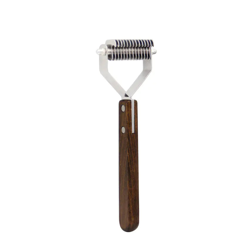 Wooden Dog Comb for De-shedding and Tangles