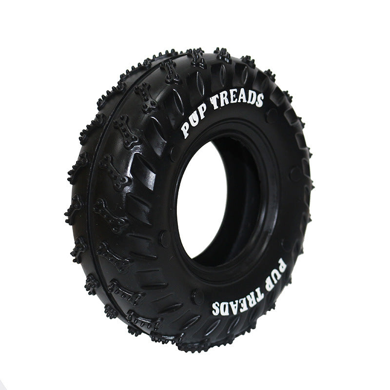 Dog Toy Rubber Tire Molar Ring for Clean Teeth