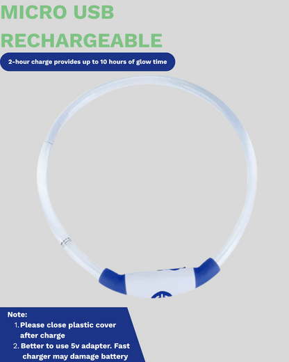 LED Rechargeable Dog Collar